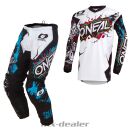 ONeal Element KINDER Villain Weiß MX Motocross...