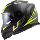 LS2 FF 800 Storm Nerve Schwarz Gelb Motorrad Helm...