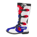 ONeal Rider Pro Motocross Cross Stiefel Blau Weiß Rot Enduro Boot Quad MX Supermoto