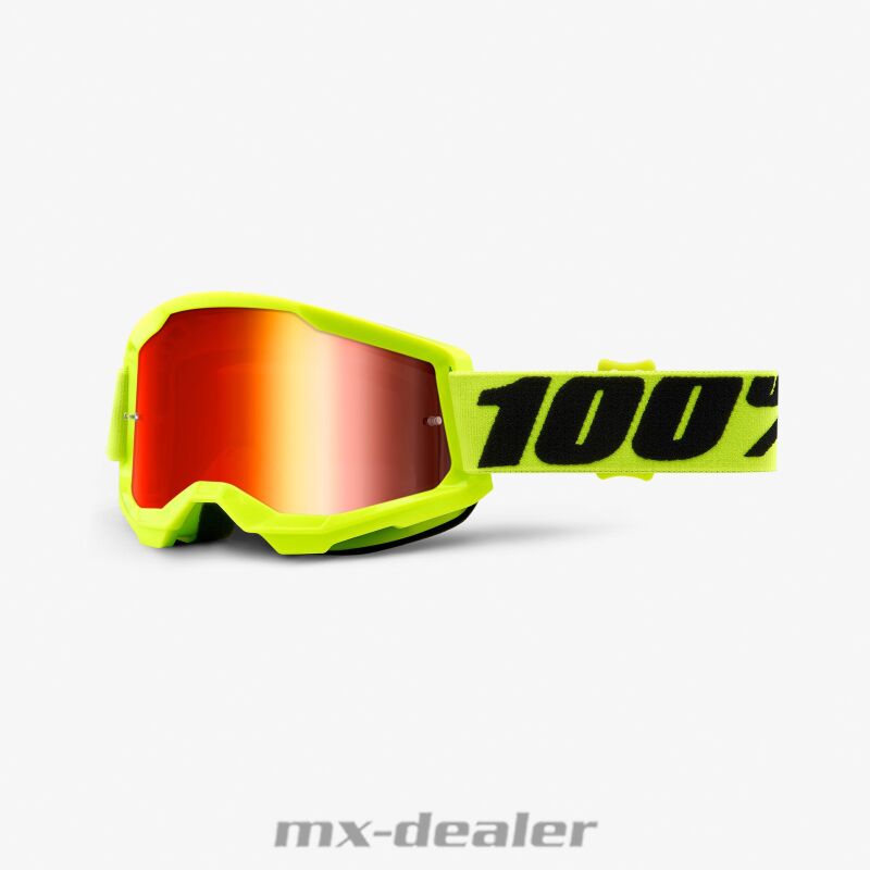 Klarglas Crossbrille MTB BMX HP7 motocross Enduro Brille fluo gelb verspiegelt 