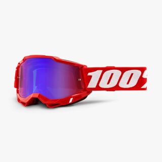 100 % Prozent Accuri2 Neon Red Rot MX Motocross Enduro Cross Brille MTB BMX