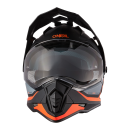 ONeal Sierra R Schwarz Schwarz Orange V.23  ECE 06 Helm mit Visier Enduro Adventure GS