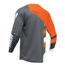Thor Sector Checker Charcoal Orange Cross Jersey Trikot Motocross Enduro MX DH MTB