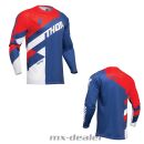 Thor MX Sector KINDER Youth Checker Navy Rot Motocross...