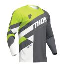 Thor MX Kinder Youth Sector Jersey Checker Grau Acid...