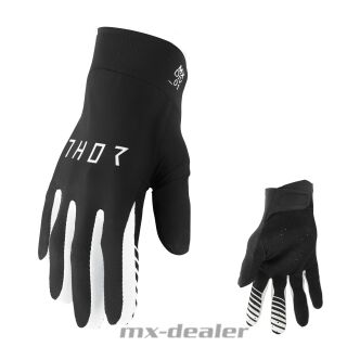 Thor Agile Solid Handschuhe Schwarz Weiß MX Motocross Enduro Quad BMX MTB Downhill