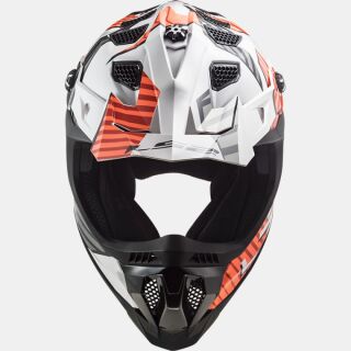 LS2 MX 700 EVO Subverter Astro Orange MX Helm Crosshelm Motocross Enduro