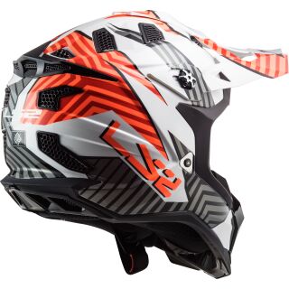 LS2 MX 700 EVO Subverter Astro Orange MX Helm Crosshelm Motocross Enduro