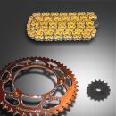 GP-TECH Factory Sprocket Kettenkit KTM Orange DID 520 VX3 X Ring SX SXF EXC EXCF