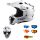 LS2 MX 700 EVO Subverter Solid Weiß MX Helm Crosshelm + HP7 Brille Enduro