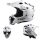 LS2 MX 700 EVO Subverter Solid Weiß MX Helm Crosshelm + HP7 Brille Enduro