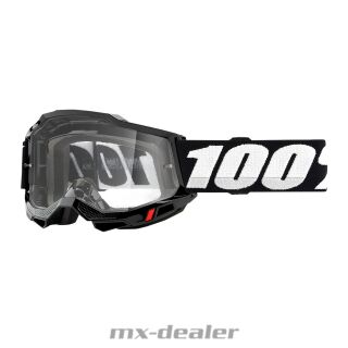 100 % Accuri2 OTG Schwarz MX Motocross Enduro Crossbrille für Brillenträger