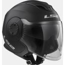 LS2 OF570 Verso Single Mono Matt Black Schwarz Motorrad Helm Jethelm