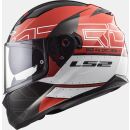 LS2 FF320 Stream EVO KUB Schwarz Rot Motorrad Helm...