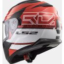 LS2 FF320 Stream EVO KUB Schwarz Rot Motorrad Helm Integralhelm Race