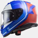 LS2 FF 800 Storm Slant Blau Rot Hochglanz Motorrad Helm Integralhelm Racing