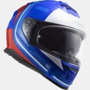 LS2 FF 800 Storm Slant Blau Rot Hochglanz Motorrad Helm Integralhelm Racing