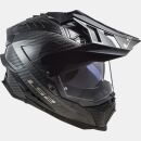 LS2 MX701 Carbon Helm Explorer C Solid Schwarz Dualsport...