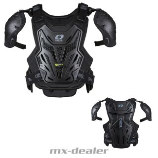 Oneal Brustpanzer Split Pro IPX V22 Schwarz Chest Protector MX Motocross
