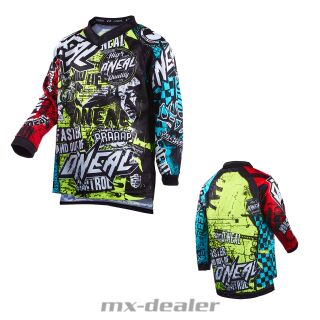 ONeal Element Kinder Jersey V22 Wild Multi Trikot MX MTB BMX Motocross