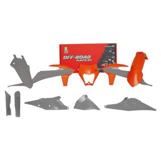 Racetech Plastik Komplett Kit KTM EXC EXF 250 350 450 2020 - 2022 Satz Teile OEM grau orange