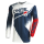 ONeal Element Racewear V22 Jersey Blau weiß Rot Trikot MX Motocross MTB Enduro
