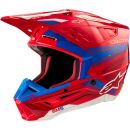 Alpinestars S-M5 SM5 ECE 22.06 Action2 Rot Blau MX Helm Crosshelm Motocross Cross Enduro