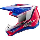 Alpinestars S-M5 SM5 ECE 22.06 Sail Pink Blau MX Helm Crosshelm Motocross Cross Enduro