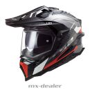 LS2 MX701 Carbon Helm Explorer C Frontier Titanium Rot...