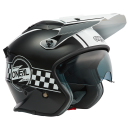 ONeal Volt Cleft V24 ECE06 Helm mit Visier Schwarz Trial Roller Enduro Supermoto Quad