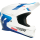 Thor MX Sector 2 Helm Carve Weiß Blau + HP7 MX Brille Crosshelm Motocross Quad