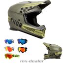 Thor MX Sector 2 Helm Combat Army + HP7 MX Brille...