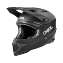 ONeal 1 SRS V24 ECE06 Solid Schwarz MX Helm Crosshelm Motocross Cross Enduro