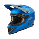 ONeal 1 SRS V24 ECE06 Solid Blau MX Helm Crosshelm...