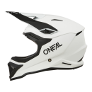 ONeal 1 SRS V24 ECE06 Solid Weiß MX Helm Crosshelm + HP7 Brille Motocross Cross Enduro
