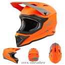 ONeal 1 SRS V24 ECE06 Solid Orange MX Helm Crosshelm +...
