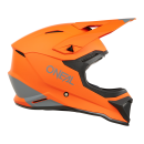 ONeal 1 SRS V24 ECE06 Solid Orange MX Helm Crosshelm + HP7 Brille Motocross Cross Enduro