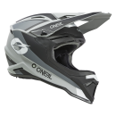ONeal 1 SRS V24 ECE06 Stream Schwarz Grau MX Helm Crosshelm + HP7 Brille Motocross Cross Enduro