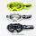 HP7 MX Enduro Brille Crossbrille Schwarz Gelb Weiß klar Motocross Downhill BMX