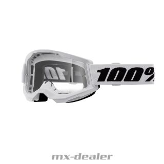 100 % Crossbrille Strata2 White Motocross Enduro Downhill MTB BMX DH