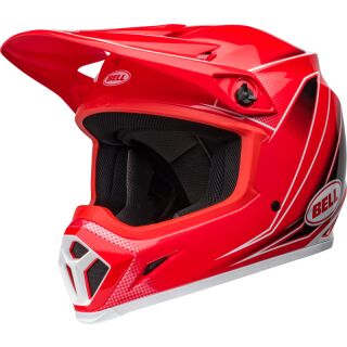BELL MX-9 Mips Helm - Zone Gloss Red - Rot - Größe XL