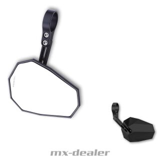 HIGHSIDER Stealth-X5 Lenkerendenspiegel Rückkspiegel Kurz Racing Stück