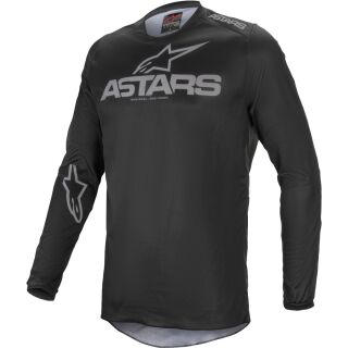 Alpinestars Fluid Speed Grau Blau MX Motocross Cross Jersey Shirt MTB Enduro