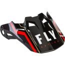 FLY RACING Formula Carbon Axon Helmschirm Schwarz/Rot XL-2XL