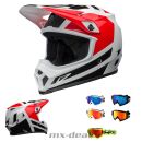 Bell Helmets MX-9 Crosshelm Alter Ego Rot MIPS MX Helm +...