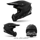 Airoh Twist 3 Color Schwarz Matt MX Helm Crosshelm + HP7 Brille Motocross Quad