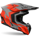 Airoh Twist 3 Dizzy Orange Matt MX Helm Crosshelm + HP7 Brille Motocross Quad