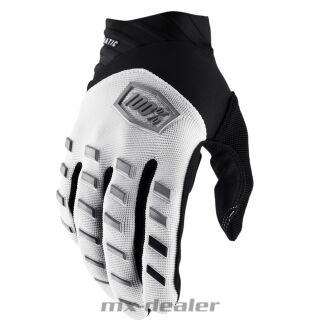 100% Prozent Airmatic V22 Weiß Glove Handschuhe MTB DH MX BMX Motocross Enduro Quad