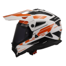LS2 MX 702 Pioneer 2 Namib Orange + 2. Visier Dualsport Enduro Helm Crosshelm