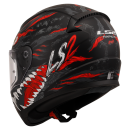 LS2 FF353 Rapid II Kaiju Schwarz Rot Matt Motorrad Helm...